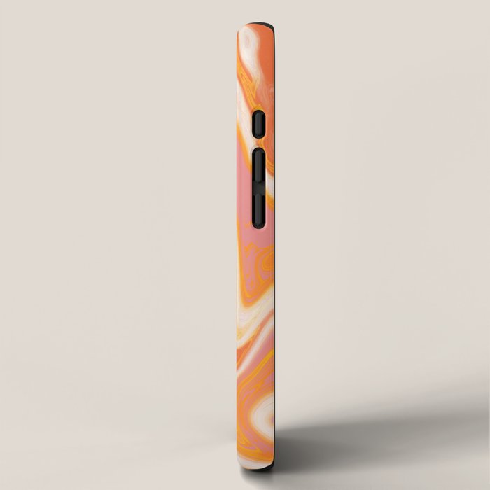 orange marble iPhone Case Gallery Image 2