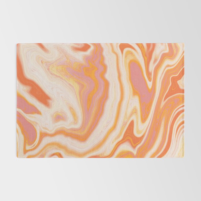 orange marble Rug Gallery Image 2