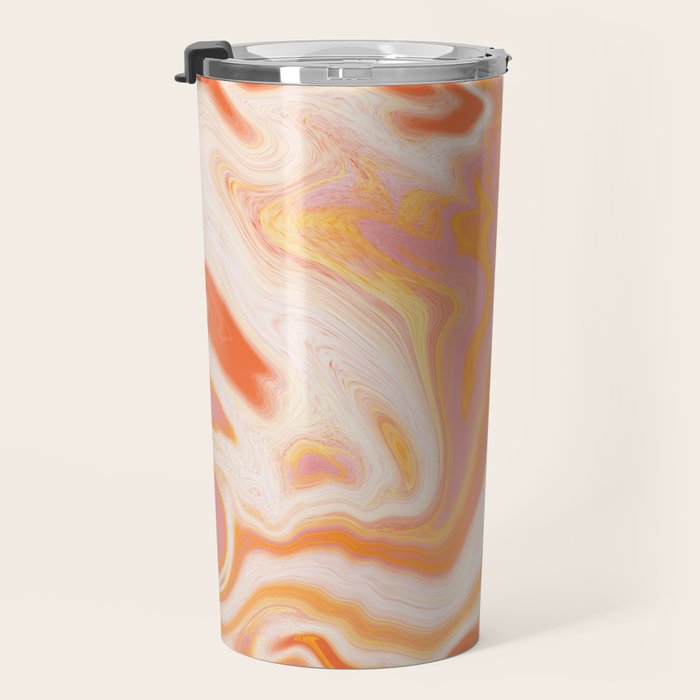 orange marble Travel Mug Gallery Image 3