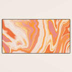 orange marble Desk Mat Gallery Image 3
