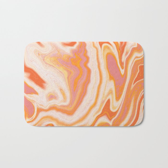 orange marble Bath Mat Gallery Image 1