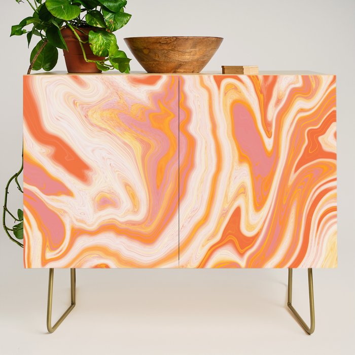 orange marble Credenza Gallery Image 1