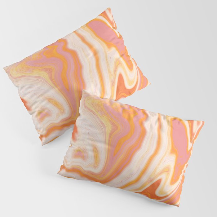 orange marble Pillow Sham Gallery Image 3