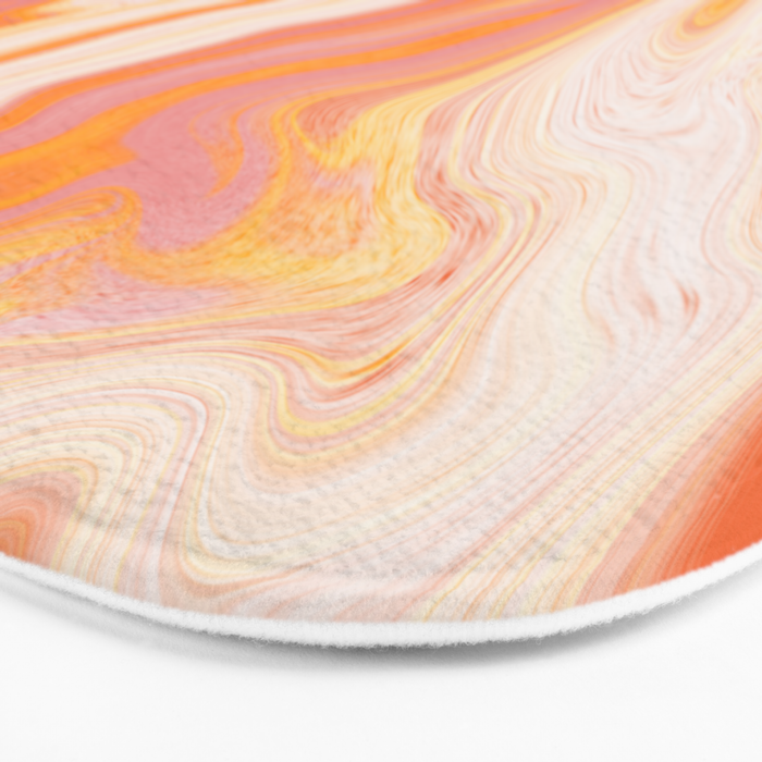 orange marble Bath Mat Gallery Image 3