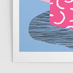 Shredding - indoor house plant pop art grid pattern minimal abstract neon 1980s style memphis retro Poster Gallery Image 3