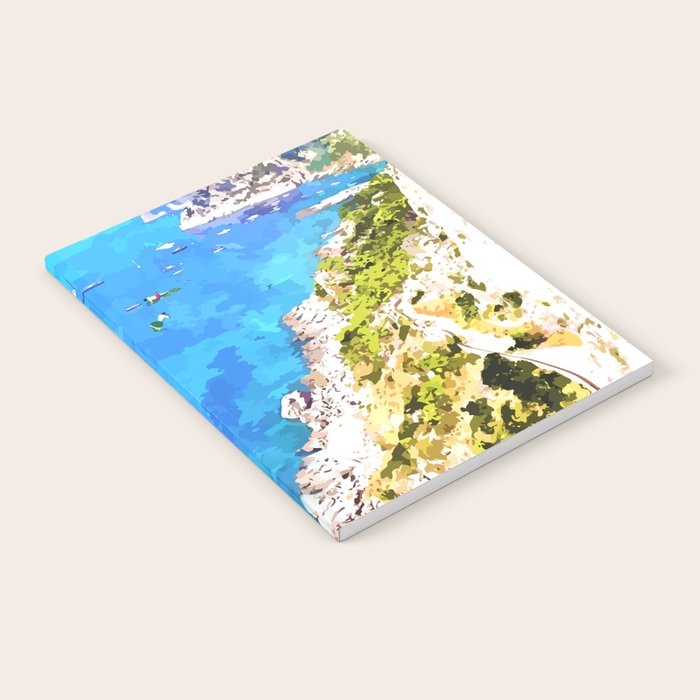 Capri Islands | Tropical Travel Summer Island | Ocean Sea Beach Swim Sail Painting  Notebook Gallery Image 2