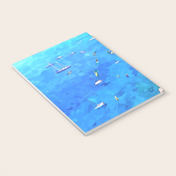 Capri Islands | Tropical Travel Summer Island | Ocean Sea Beach Swim Sail Painting  Notebook Gallery Image 3