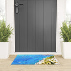 Capri Islands | Tropical Travel Summer Island | Ocean Sea Beach Swim Sail Painting  Welcome Mat Gallery Image 3