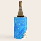 Capri Islands | Tropical Travel Summer Island | Ocean Sea Beach Swim Sail Painting  Wine Chiller Gallery Image 1