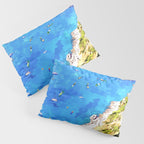 Capri Islands | Tropical Travel Summer Island | Ocean Sea Beach Swim Sail Painting  Pillow Sham Gallery Image 3