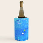 Capri Islands | Tropical Travel Summer Island | Ocean Sea Beach Swim Sail Painting  Wine Chiller Gallery Image 2