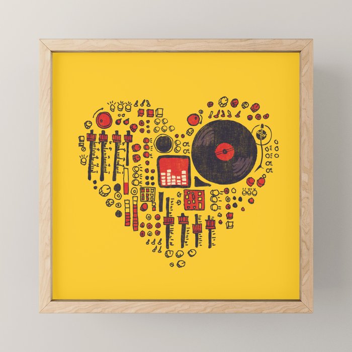 Music in every heartbeat Mini Art Print Gallery Image 1