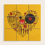 Music in every heartbeat Wood Wall Art Gallery Image 1