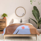 Woman Looking Back Comforter Gallery Image 3