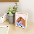 Woman Looking Back Mini Art Print Gallery Image 2