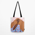 Woman Looking Back Tote Bag Gallery Image 2