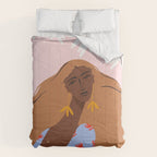 Woman Looking Back Comforter Gallery Image 6
