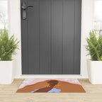 Woman Looking Back Welcome Mat Gallery Image 3