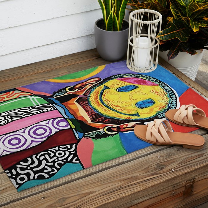 Smiley Outdoor Rug Gallery Image 2