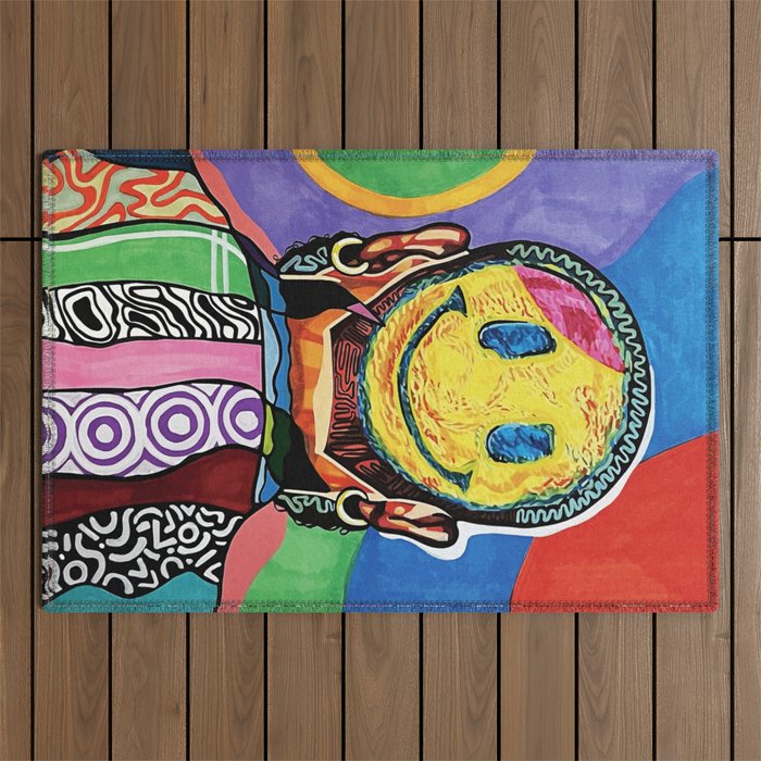 Smiley Outdoor Rug Gallery Image 1