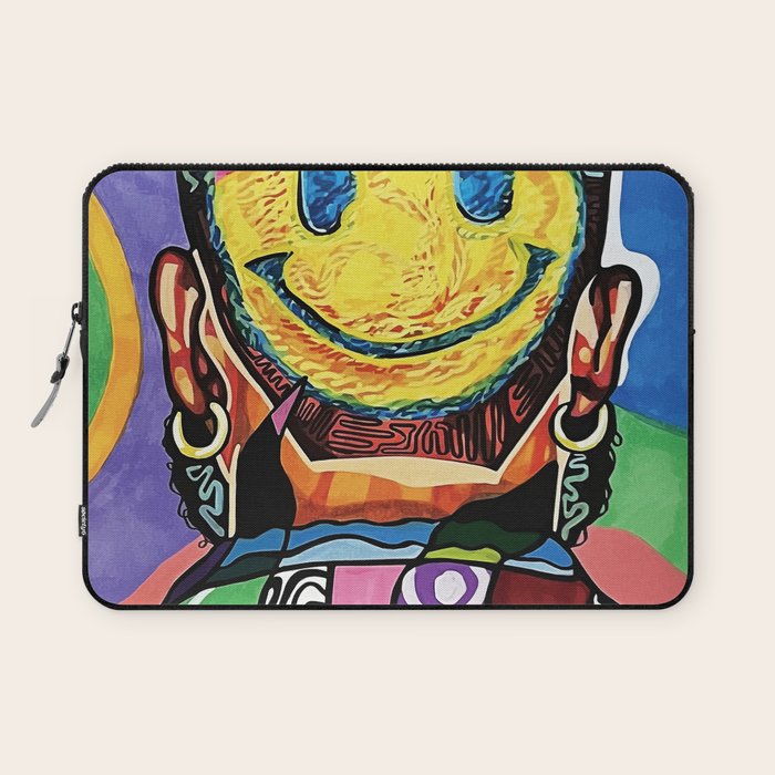 Smiley Laptop Sleeve Gallery Image 1