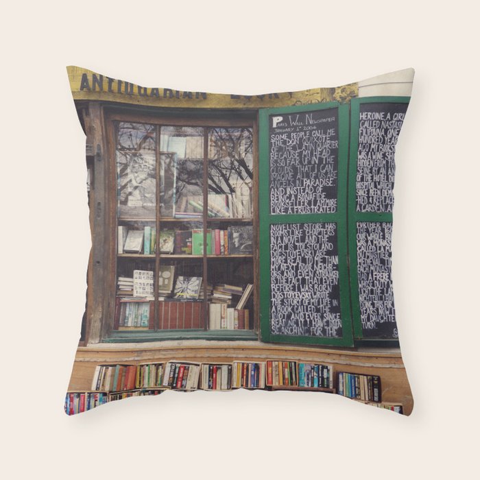 Shakespeare in Paris #2 Throw Pillow Gallery Image 6