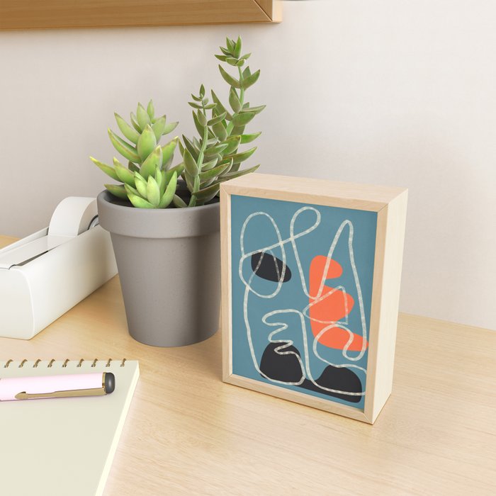 Organic Minimalist Layers 5 Mini Art Print Gallery Image 2