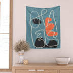 Organic Minimalist Layers 5 Wall Tapestry Gallery Image 2