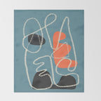 Organic Minimalist Layers 5 Throw Blanket Gallery Image 2