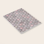 Vintage Moroccan Tiles Grey, Blush And Smoke Pink Notebook Gallery Image 3