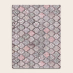 Vintage Moroccan Tiles Grey, Blush And Smoke Pink Notebook Gallery Image 4