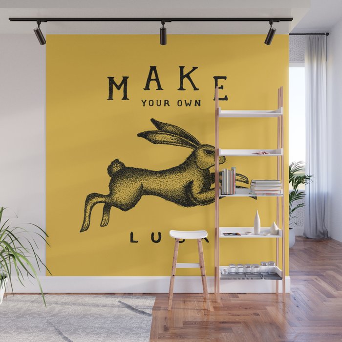 MAKE YOUR OWN LUCK Wall Mural Gallery Image 1
