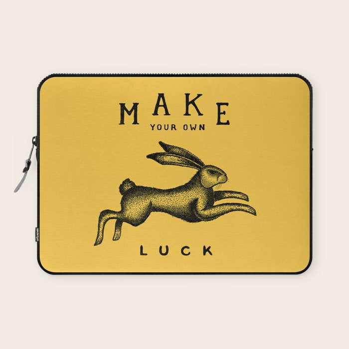 MAKE YOUR OWN LUCK Laptop Sleeve Gallery Image 1