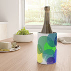 Translucent Rainbow Colored Circles with Sparkles - Multi Colored Wine Chiller Gallery Image 4