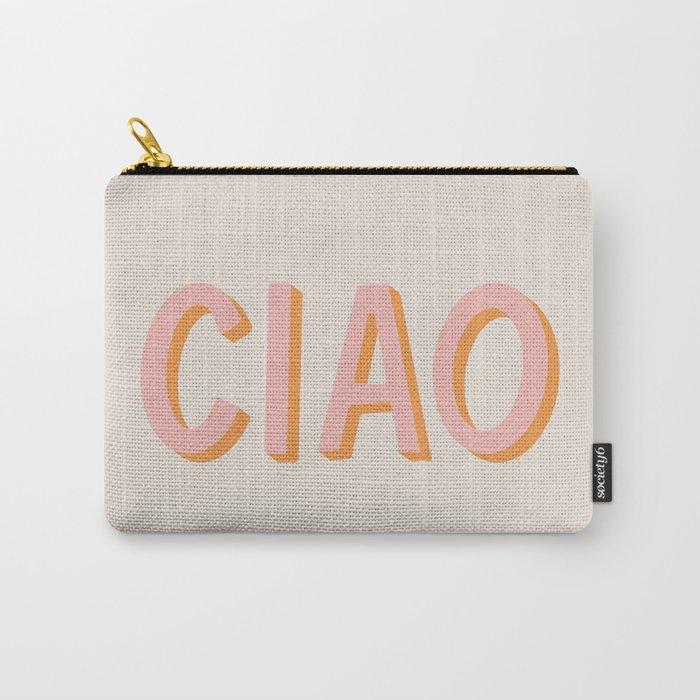 Ciao Hand Lettering Carry All Pouch Gallery Image 1