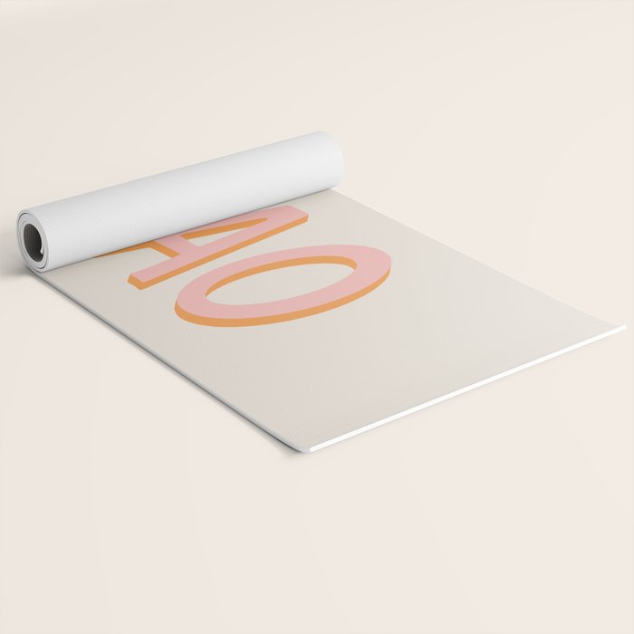 Ciao Hand Lettering Yoga Mat Gallery Image 2
