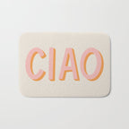 Ciao Hand Lettering Bath Mat Gallery Image 1