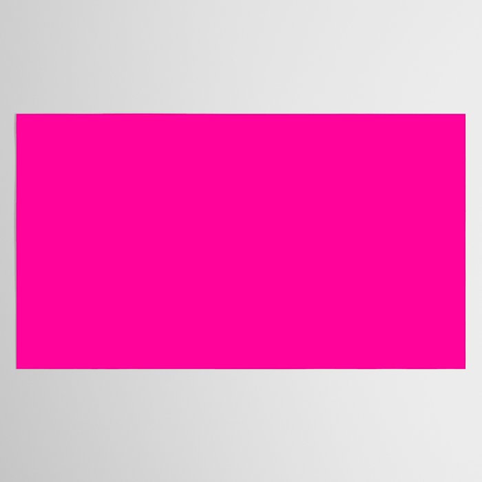 Girly modern neon pink solid color Tablecloth Gallery Image 2