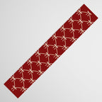 Bows & Ribbons Pattern XI Ruby Red Table Runner Gallery Image 3