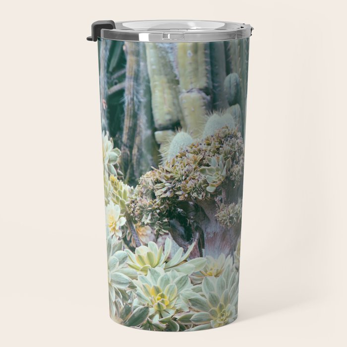 Cactus Garden #4 - Boho Botanical Travel Mug Gallery Image 3