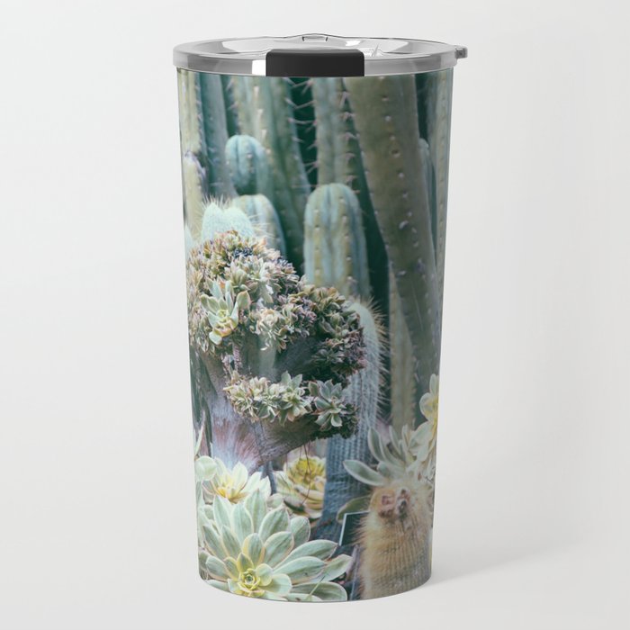 Cactus Garden #4 - Boho Botanical Travel Mug Gallery Image 1