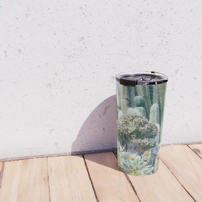 Cactus Garden #4 - Boho Botanical Travel Mug Gallery Image 4