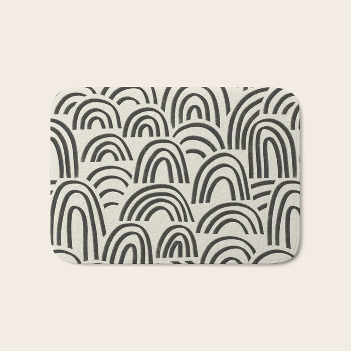 Charcoal Arches #1 Bath Mat Gallery Image 1