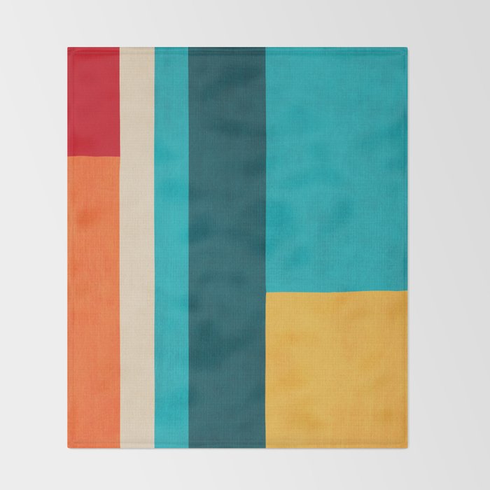 Modern Geometric Minimalist Artwork Throw Blanket Gallery Image 2
