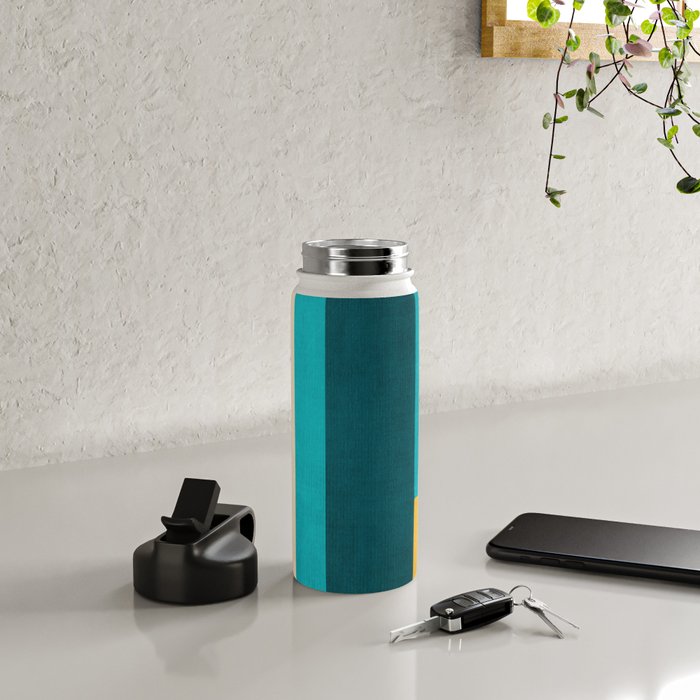 Modern Geometric Minimalist Artwork Water Bottle Gallery Image 4