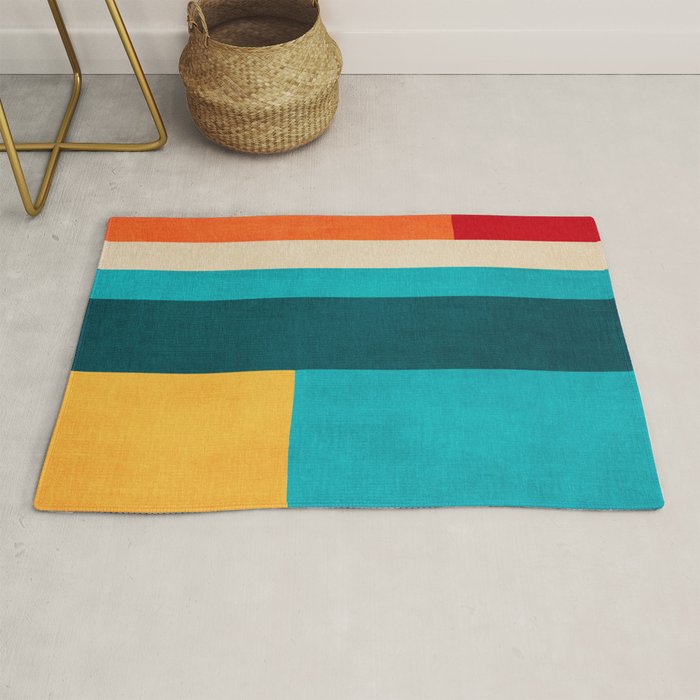 Modern Geometric Minimalist Artwork Rug Gallery Image 1