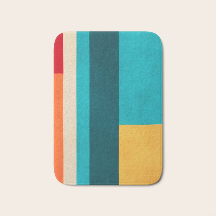 Modern Geometric Minimalist Artwork Bath Mat Gallery Image 1