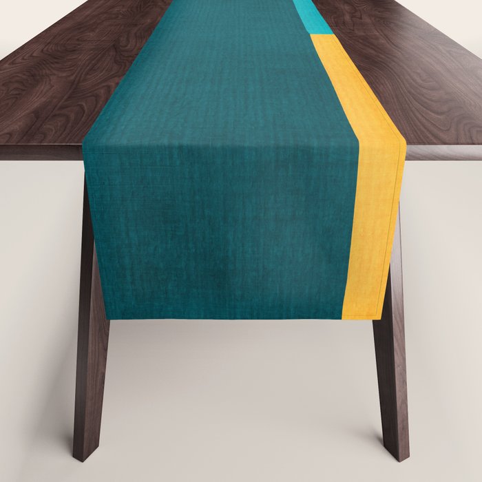 Modern Geometric Minimalist Artwork Table Runner Gallery Image 1