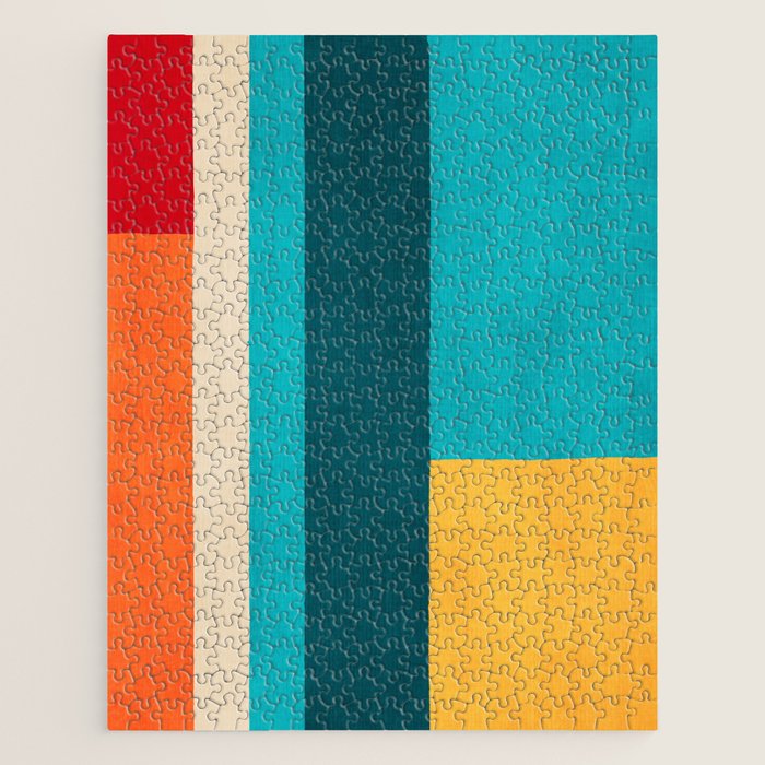 Modern Geometric Minimalist Artwork Jigsaw Puzzle Gallery Image 1