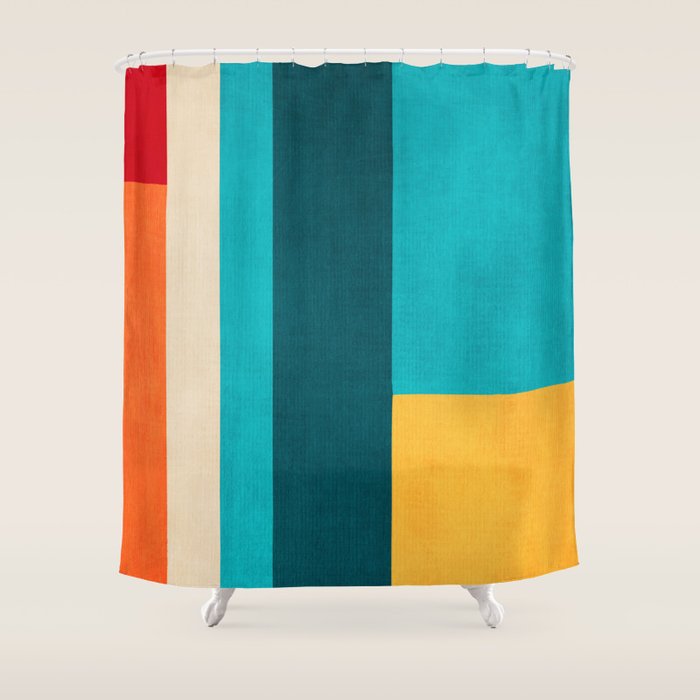 Modern Geometric Minimalist Artwork Shower Curtain Gallery Image 1